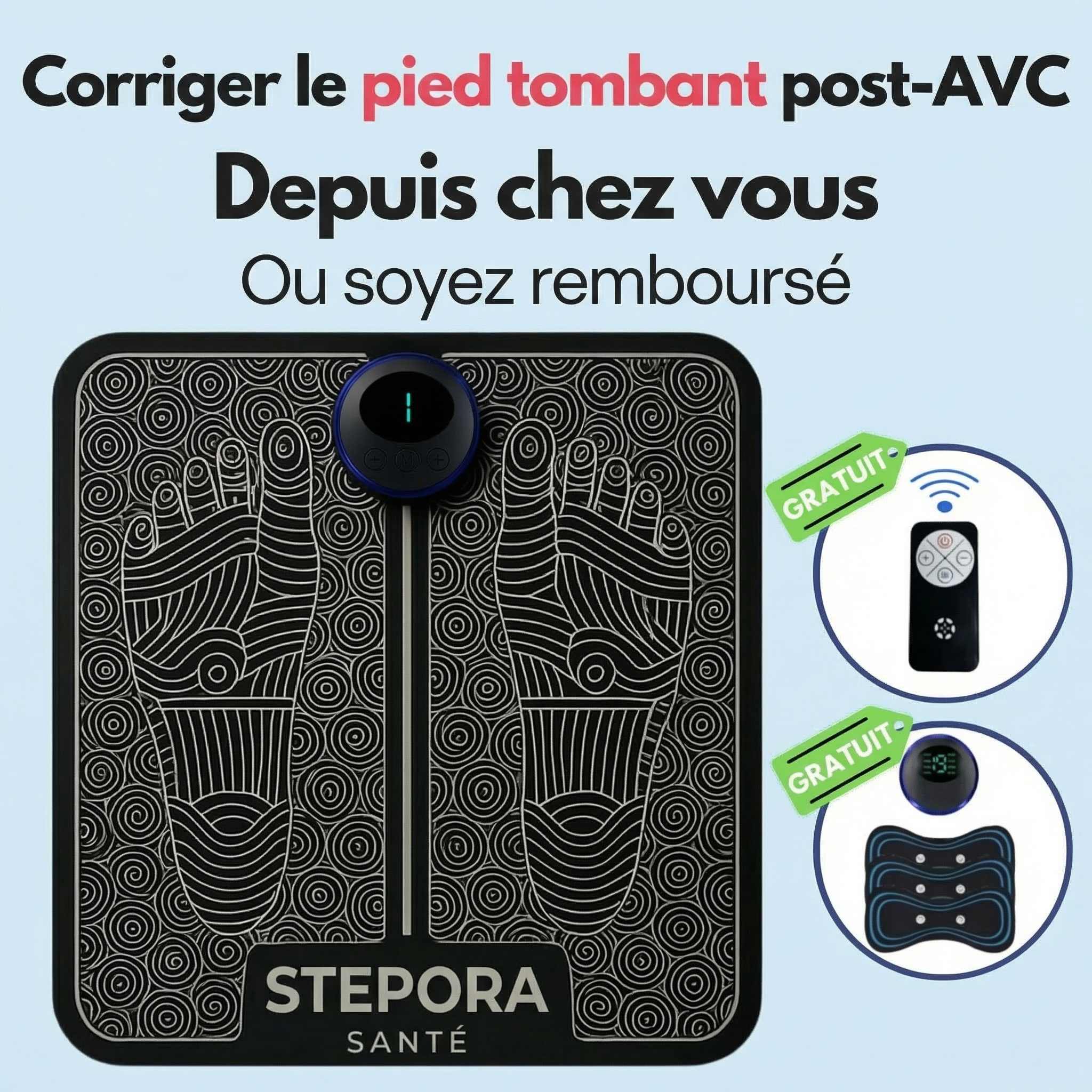 STEPORA™ – Corrige le pied qui traîne, depuis chez vous