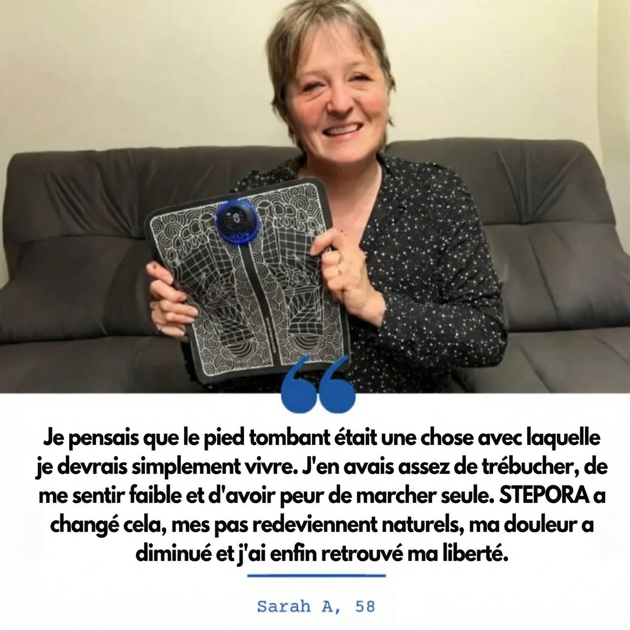 STEPORA™ – Corrige le pied qui traîne, depuis chez vous